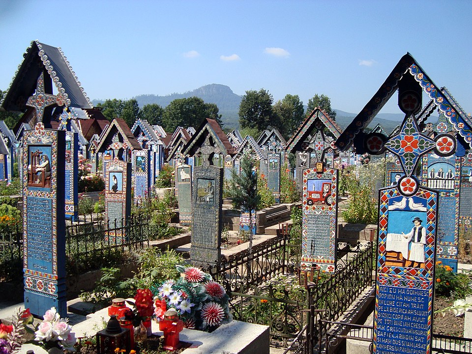 File:Merry Cemetery, Sapanta, Maramures, Romania.jpg